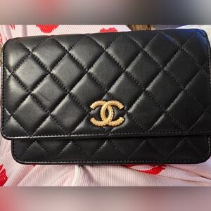 Chanel Black Quilted Leather Bag